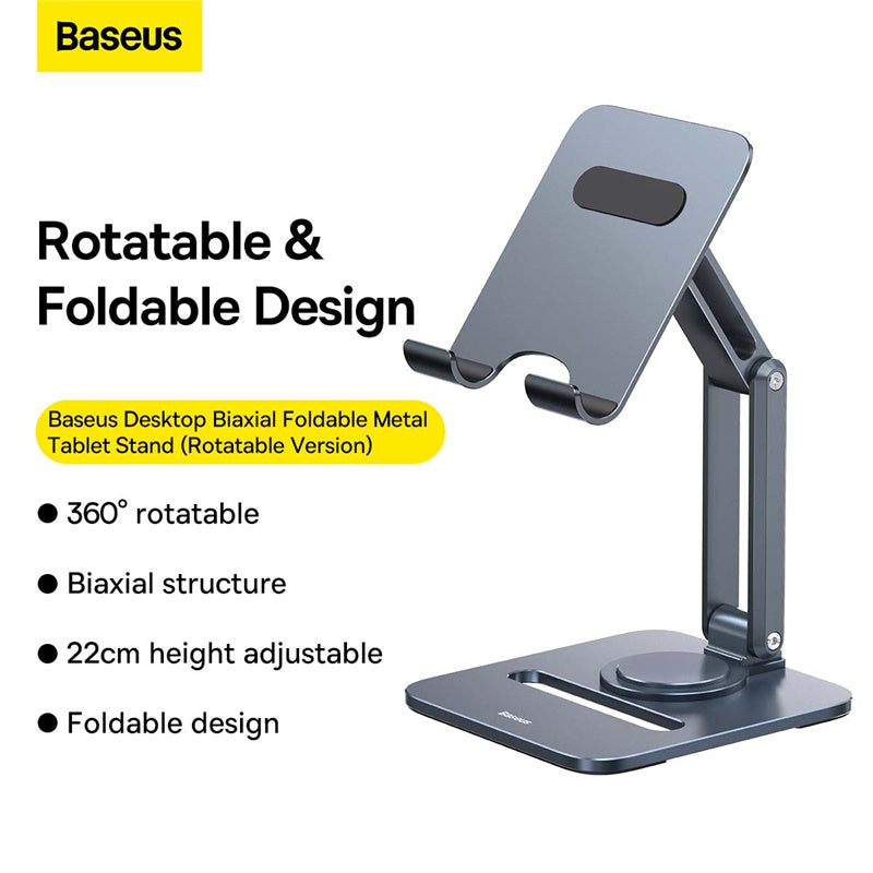 Baseus Desktop Biaxial Foldable Metal Stand (for Tablets) Space Grey