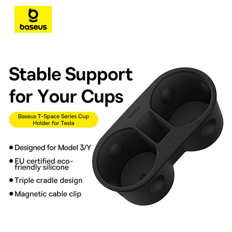 Baseus T-Space Series Cup Holder for Tesla Cluster