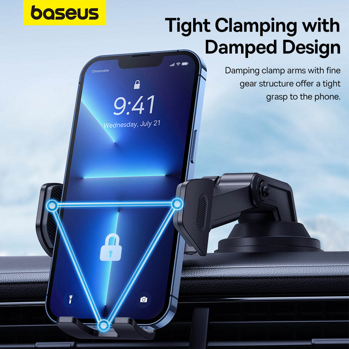 Baseus UltraControl Go Clamp-Type Car Phone Holder