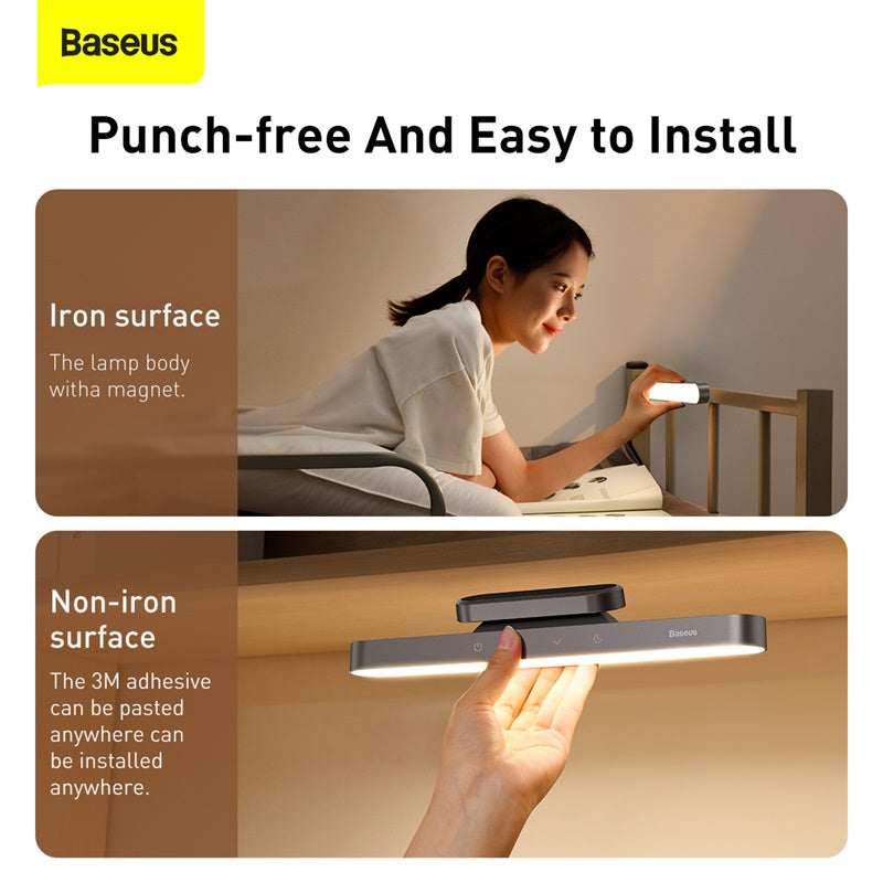 Baseus Magnetic Stepless Dimming Charging Desk Lamp Deep Gray