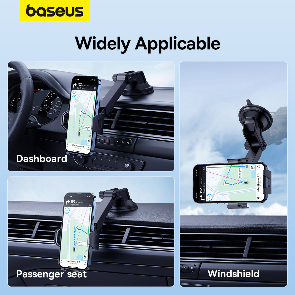 Baseus UltraControl Go Clamp-Type Car Phone Holder