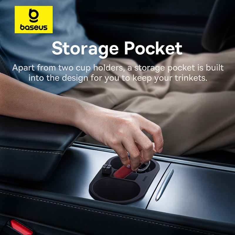Baseus T-Space Series Cup Holder for Tesla Cluster