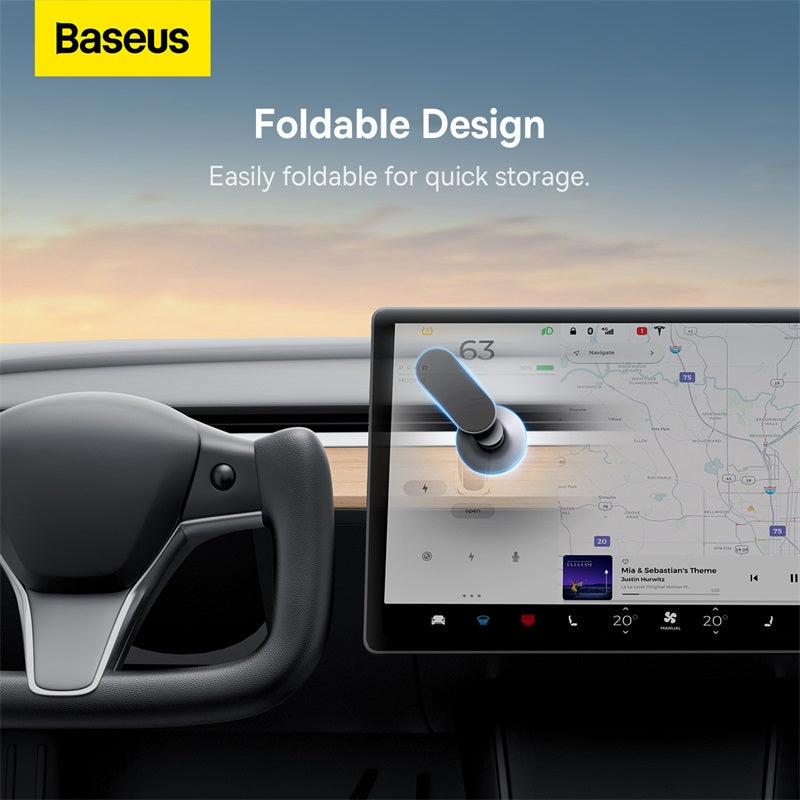 Baseus T-Space Series Folding Metal Car Mount Magnetic Phone Holder