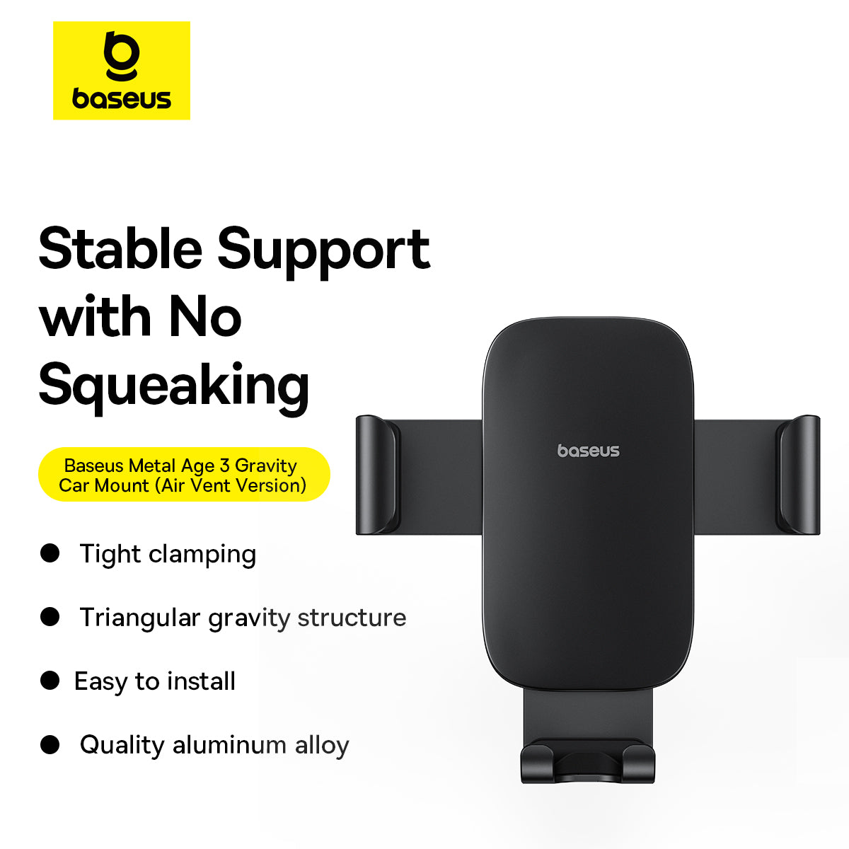 Baseus Metal Age 3 Gravity Car Mount (Air Vent Version) NEW