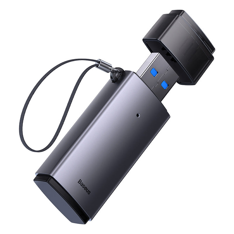 Baseus Lite Series USB-A to SD/TF Card Reader Grey