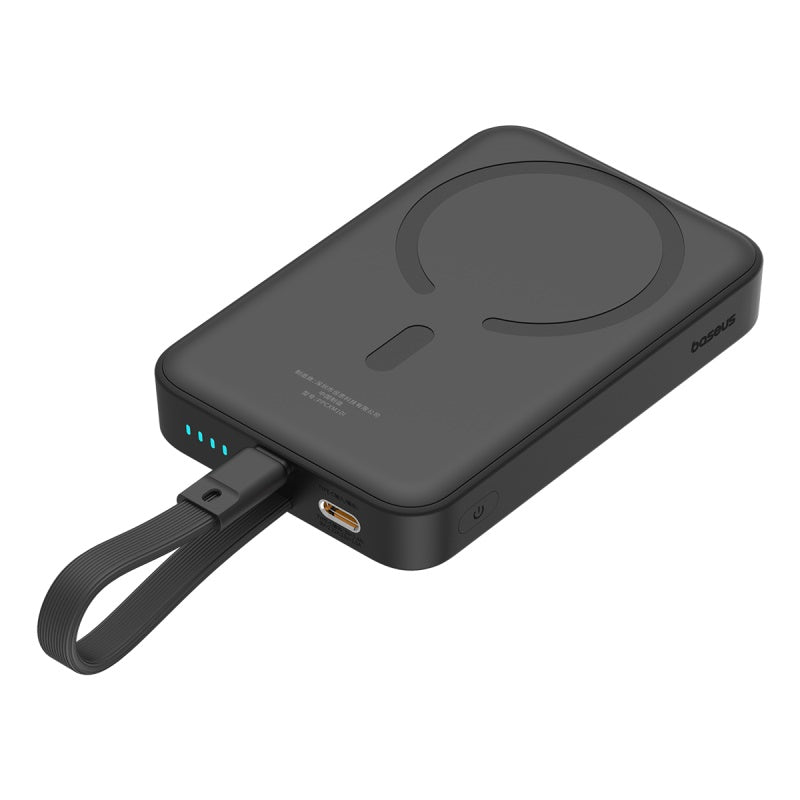 Baseus Magnetic Mini Power Bank 10000mAh 20W with Built-in Lighting Cable