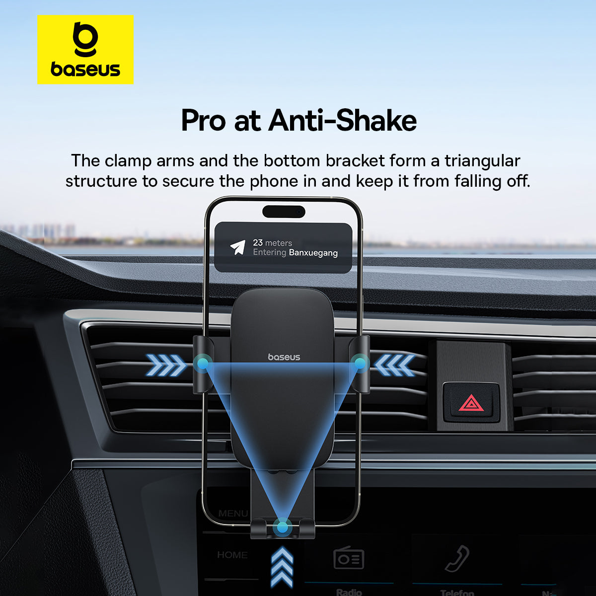 Baseus Metal Age 3 Gravity Car Mount (Air Vent Version) NEW
