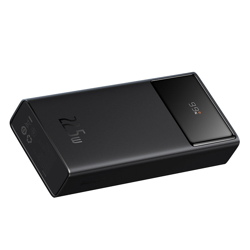 Baseus Star-Lord Digital Display Fast Charge Power Bank 20000mAh 22.5W Black (With Simple Series Charging Cable USB to Type-C 3A 0.3m Black)