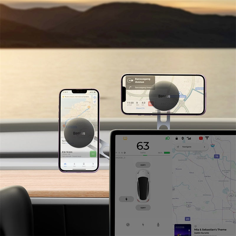 Baseus T-Space Series Folding Metal Car Mount Magnetic Phone Holder