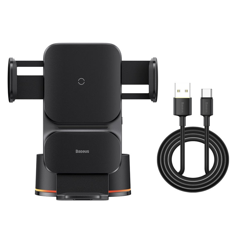 Baseus Wisdom Auto Alignment Car Mount Wireless Charger QI 15W (Suction Base)