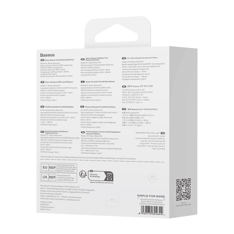 Baseus Bowie MZ10 True Wireless Earphones
