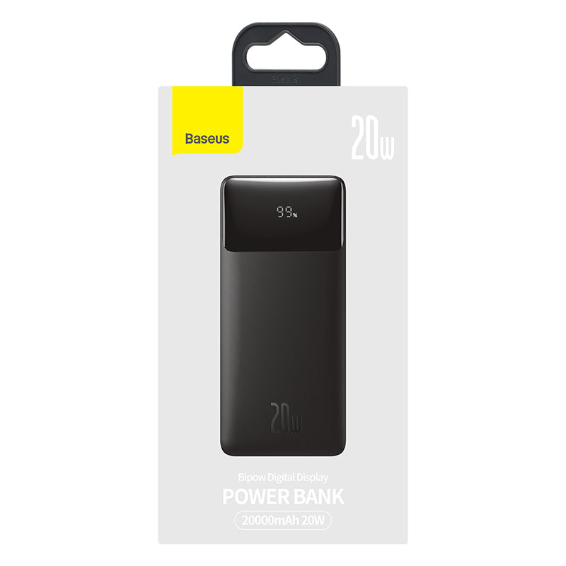 Baseus Bipow Digital Display Fast Charge Power Bank 20000mAh 20W