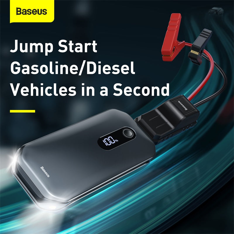 Baseus Super Energy Pro Car Jump Starter (12000mAh, 5V/3A, Peak Current 1000A)