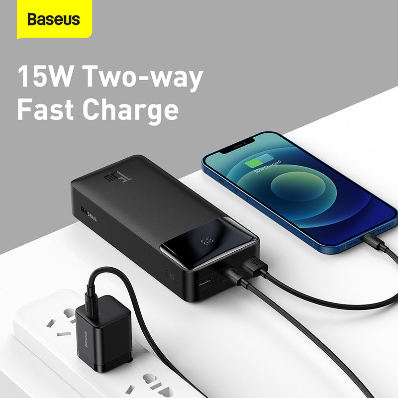 Baseus Bipow Digital Display Power Bank 30000mAh 15W
