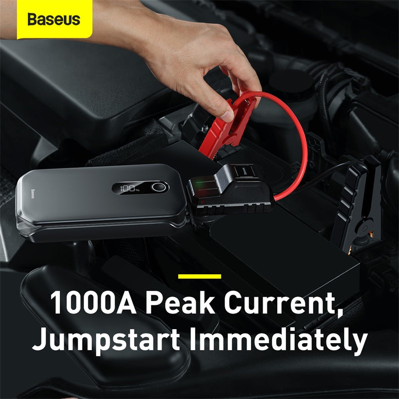 Baseus Super Energy Pro Car Jump Starter (12000mAh, 5V/3A, Peak Current 1000A)