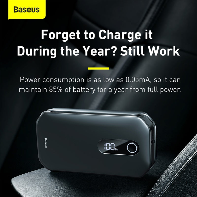 Baseus Super Energy Pro Car Jump Starter (12000mAh, 5V/3A, Peak Current 1000A)