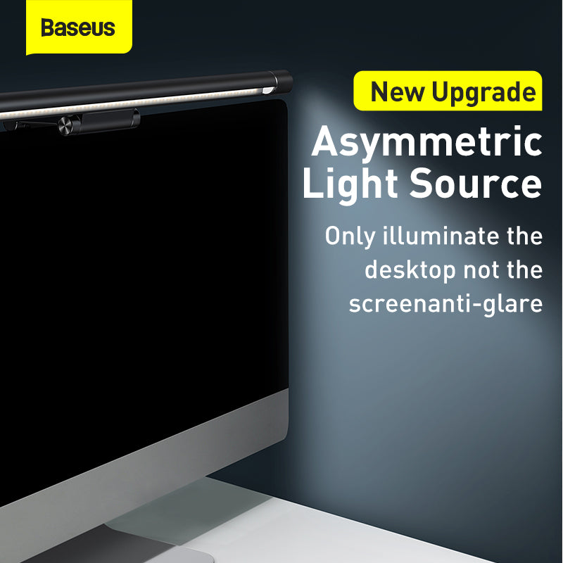 Baseus i-wok Series USB Asymmetric Light Source Screen Hanging Light (fighting) Pro Black