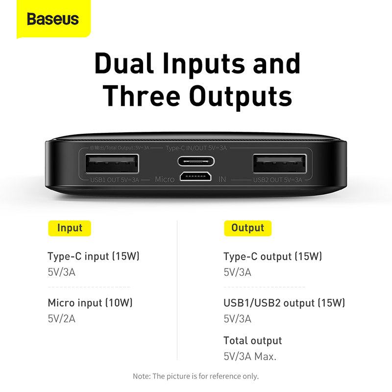 Baseus Bipow Digital Display Power Bank 10000mAh 15W