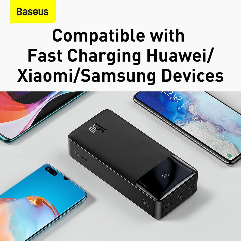 Baseus Bipow Digital Display Power Bank 30000mAh 15W