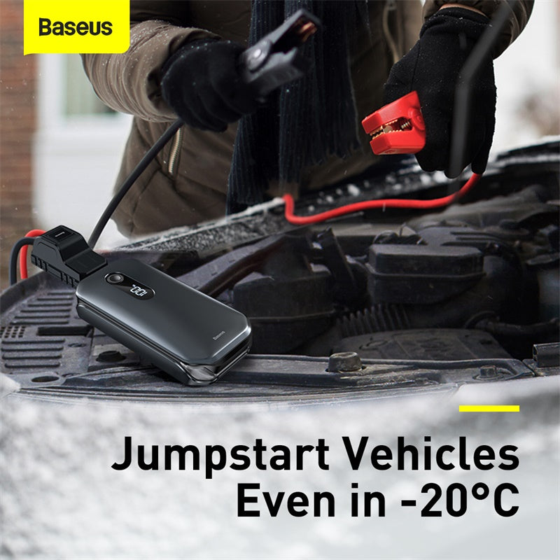 Baseus Super Energy Pro Car Jump Starter (12000mAh, 5V/3A, Peak Current 1000A)