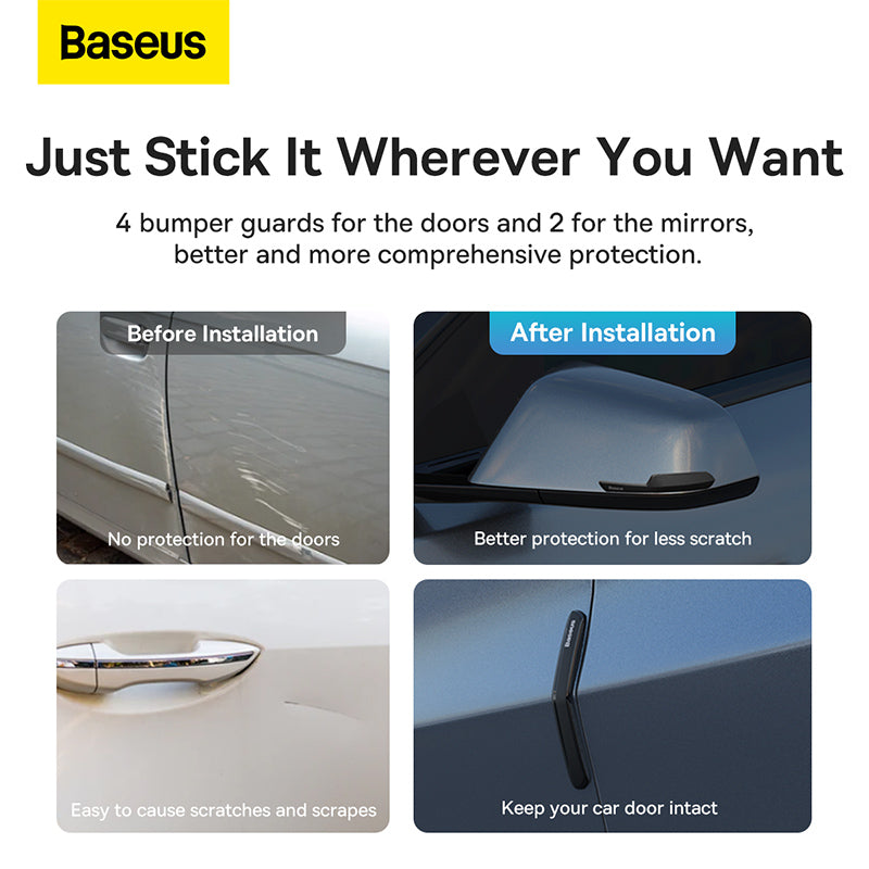 Baseus T-Space Bumper Guard Kit for Tesla, Pack of 6