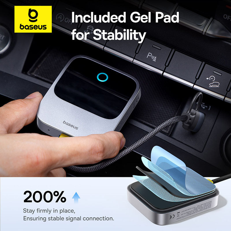 OS-Baseus SafeJourney Series Wireless CarPlay Adapter Space Grey
