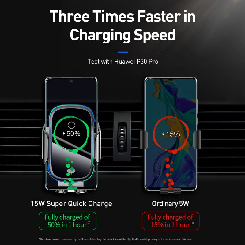 Baseus Light Electric Holder Wireless Charger (15W Qi)