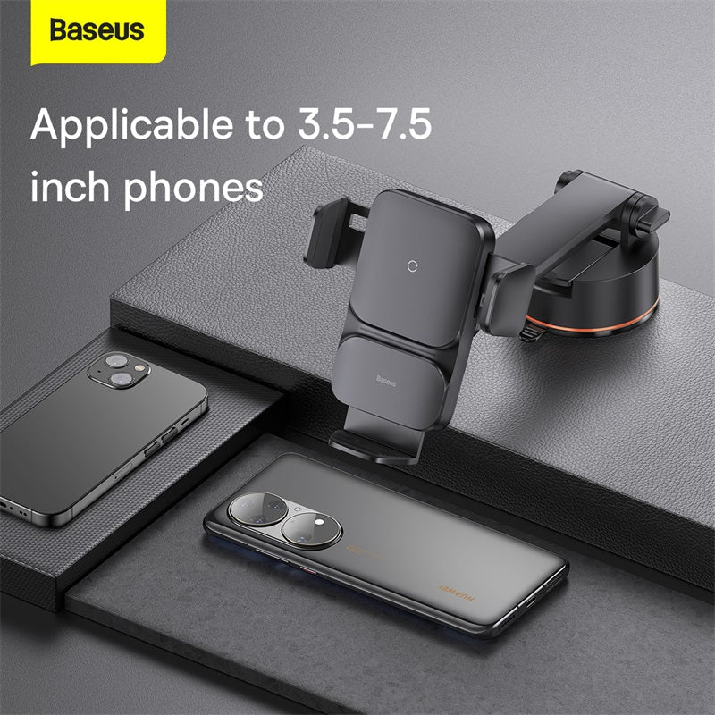 Baseus Wisdom Auto Alignment Car Mount Wireless Charger QI 15W (Suction Base)