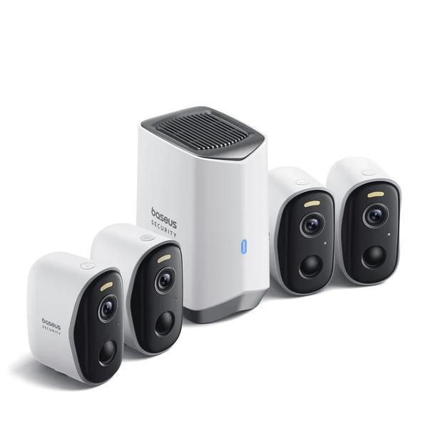 Baseus Security N1 Plus Outdoor Camera 2K 4-Cam Kit White