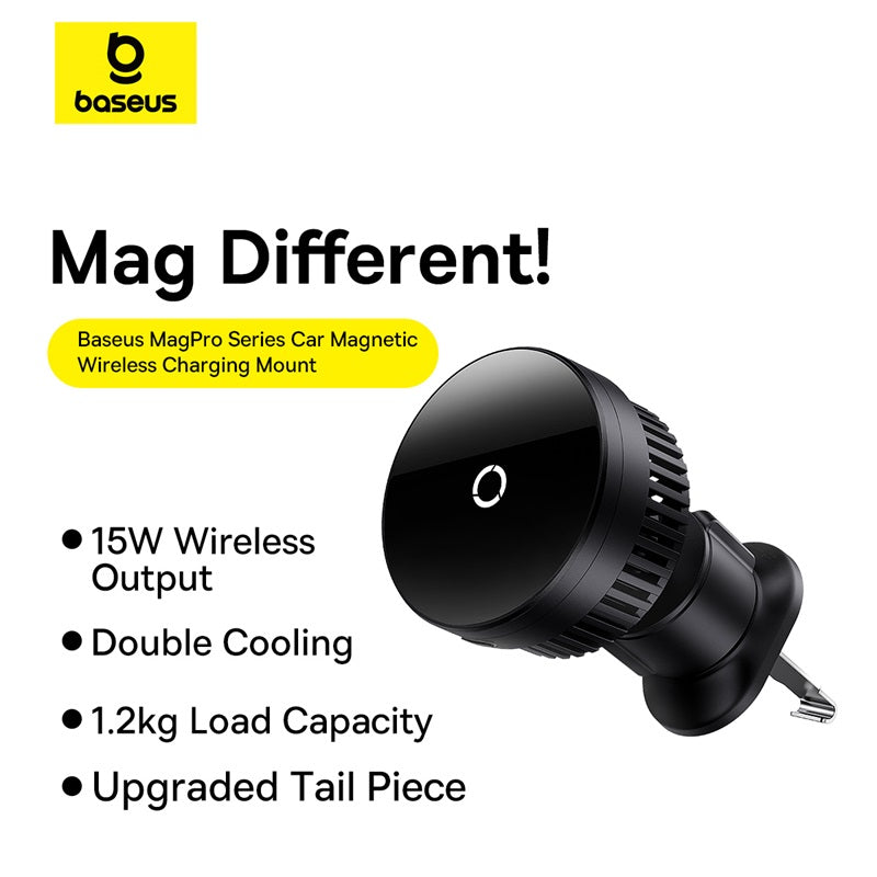 Baseus MagPro Series Magnetic Wireless Charging Car Mount Air Vent Version 15W