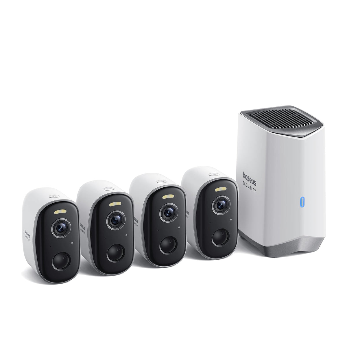 Baseus Security N1 Plus Outdoor Camera 2K 4-Cam Kit White