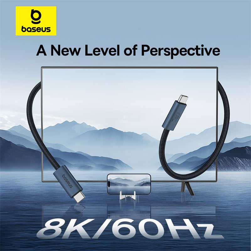 Baseus Flash Series 2 USB4 Full Featured Data Cable Type-C to Type-C 240W 1m