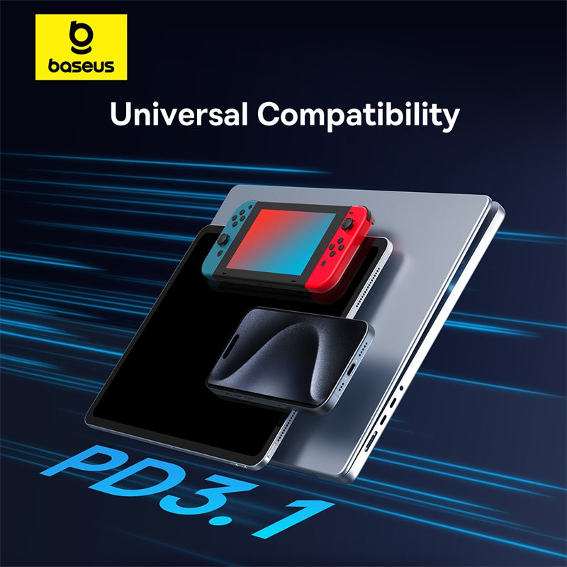 Baseus Flash Series 2 USB4 Full Featured Data Cable Type-C to Type-C 240W 1m