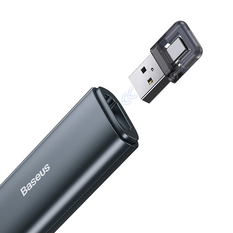 Baseus Orange Dot Wireless Presenter (Red Laser)(Charging) Grey