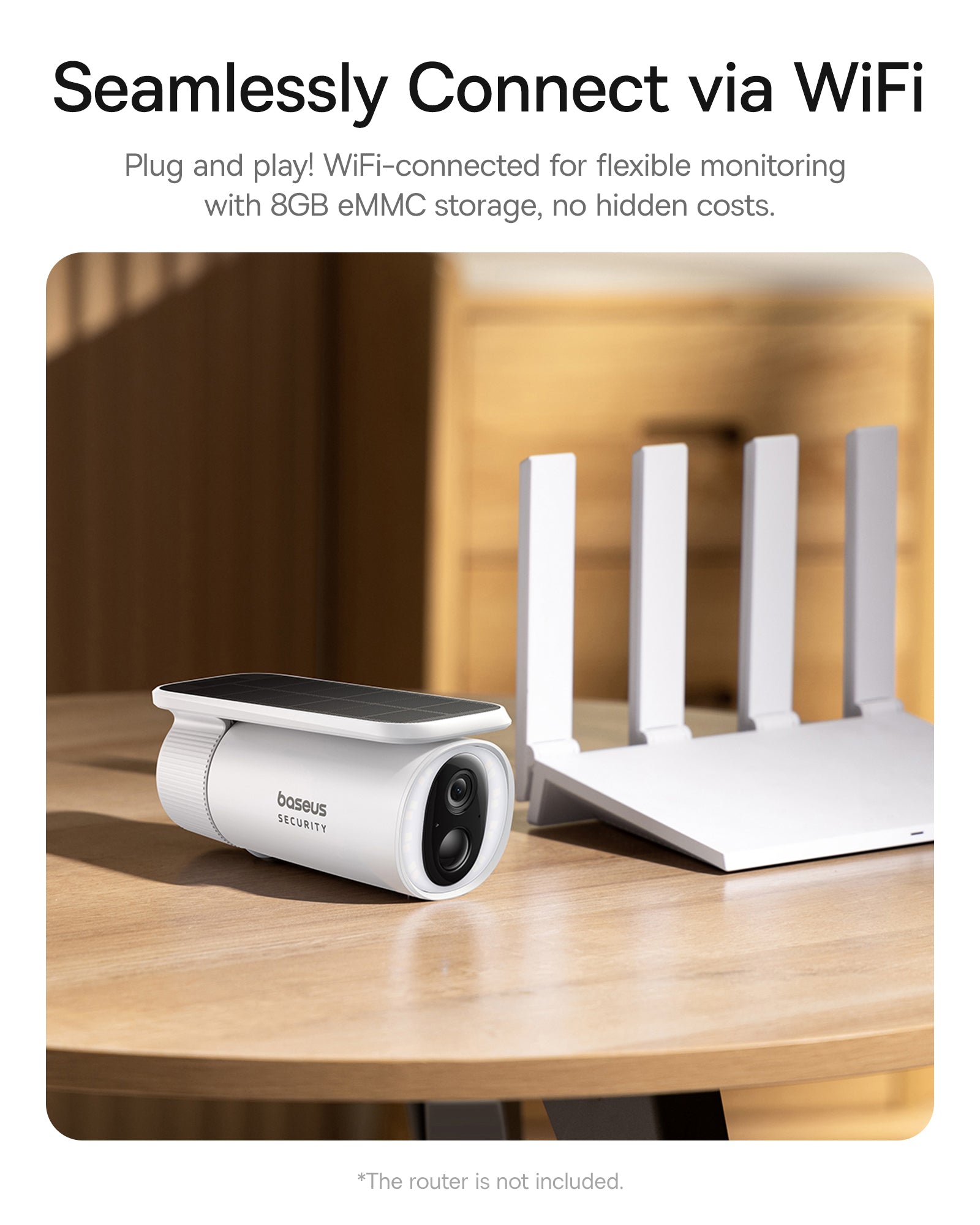 Baseus Security S1 Outdoor Camera 2K White