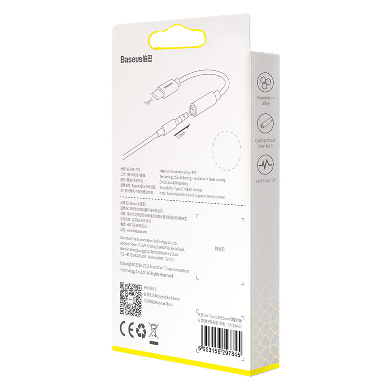 Baseus Type-C Male to 3.5mm Female Adapter L54