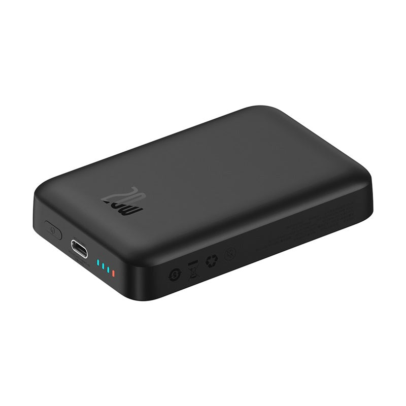 Baseus Magnetic Mini Wireless Fast Charge Power Bank 10000mAh 20W(With Baseus Simple wiring Type-C to Type-C 60W(20V/3A)30cm)