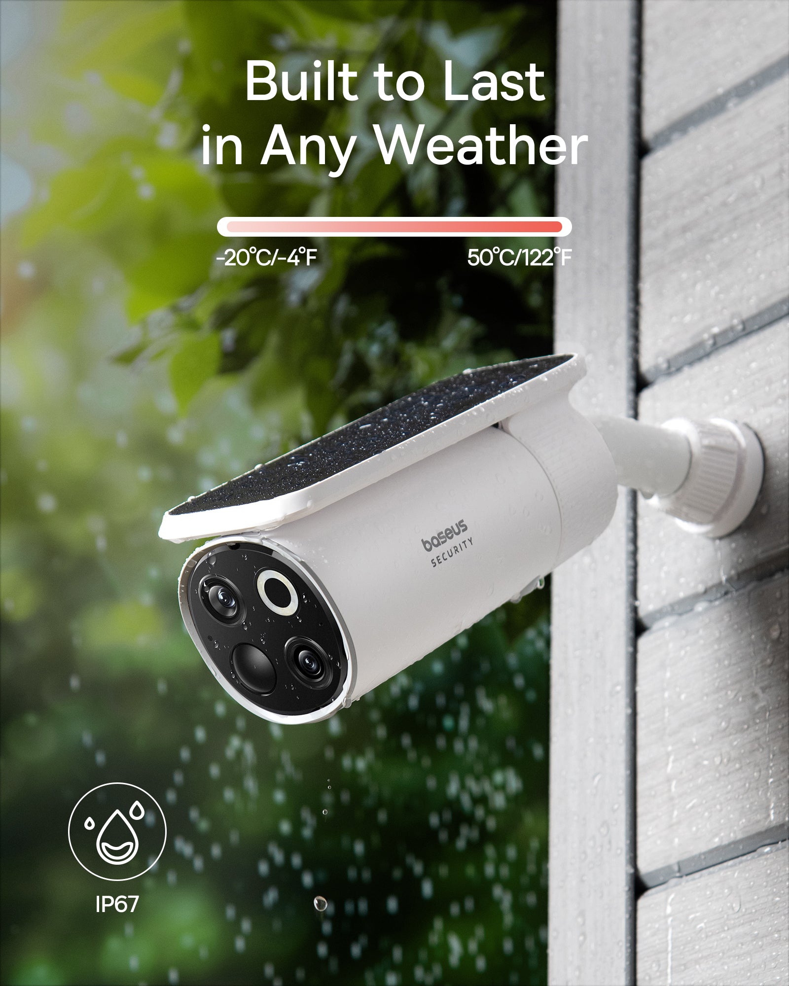 Baseus Security S1 Pro Outdoor Dual Camera 3K 2-Cam Kit White
