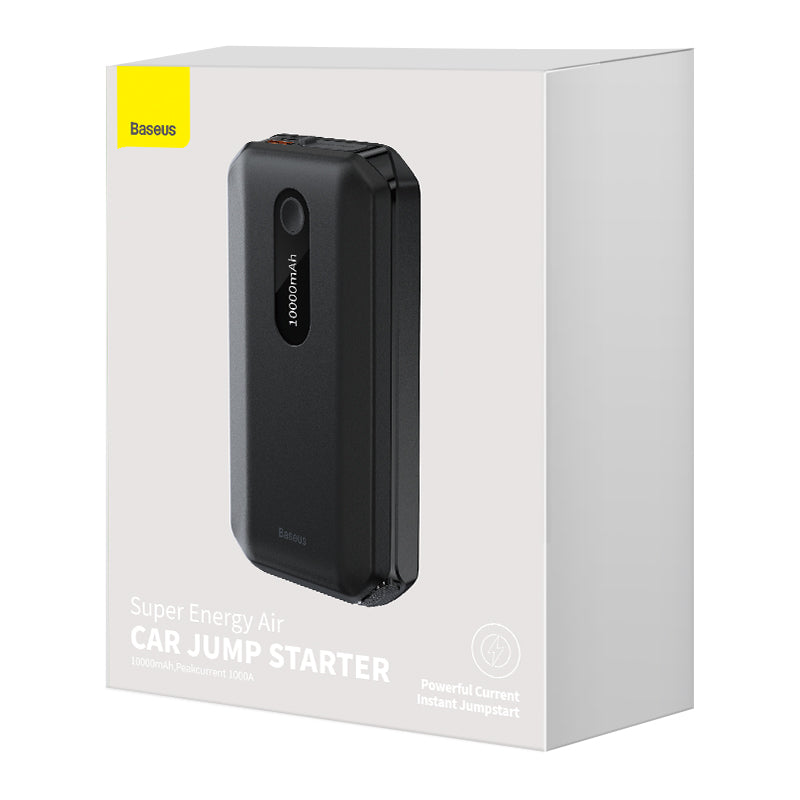 Baseus Super Energy Air Car Jump Starter (10000mAh, Peak Current 1000A)