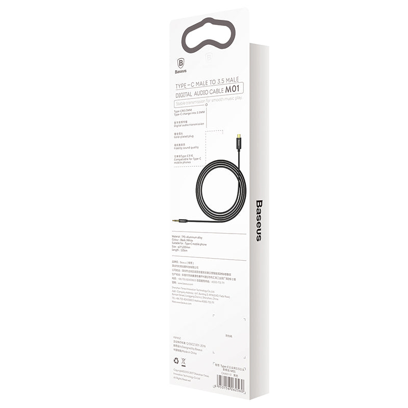 Baseus Yiven Type-C male To 3.5 male Audio Cable M01