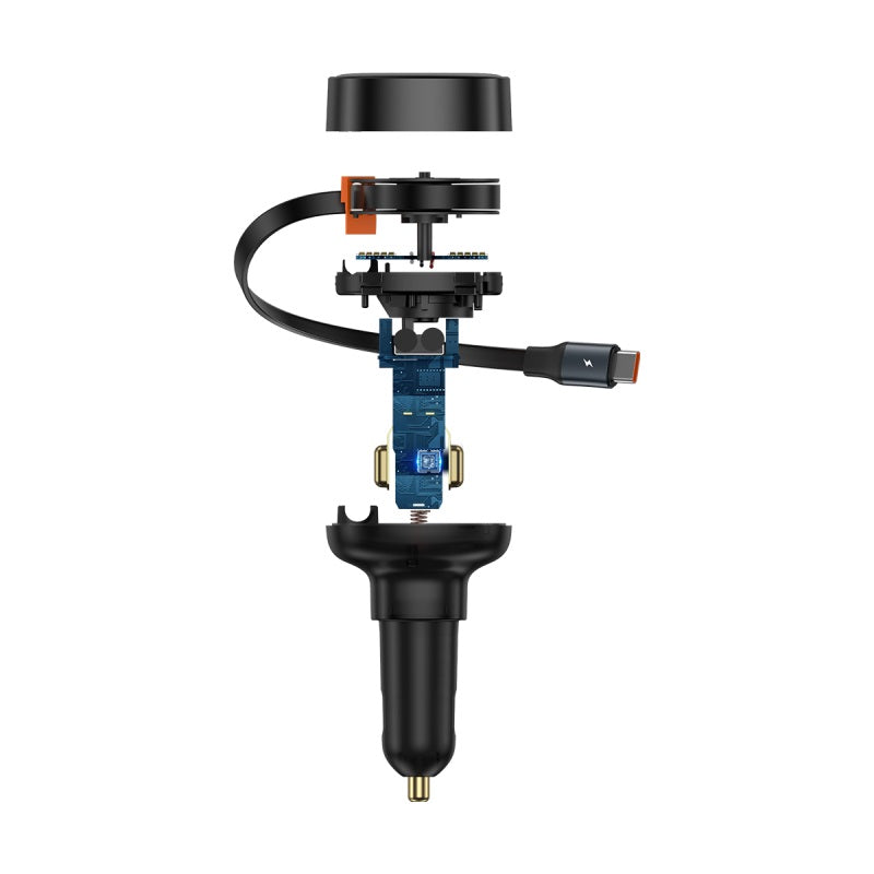 Baseus Enjoyment Pro Car Charger U+Retractable Type-C Cable 60W