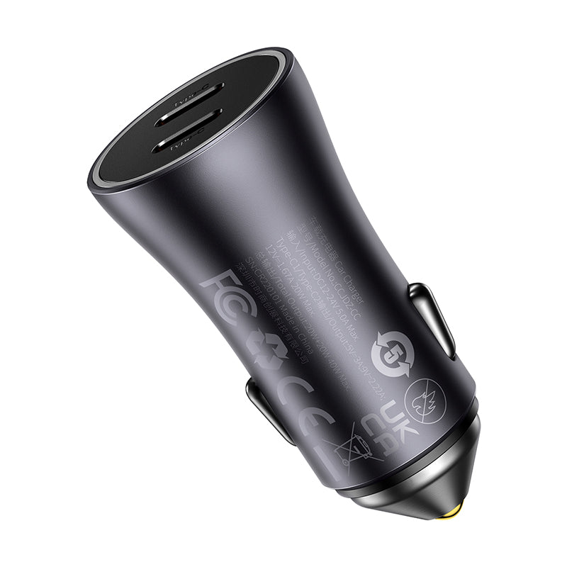 Baseus Golden Contactor Pro Dual Quick Charger Car Charger 40W
