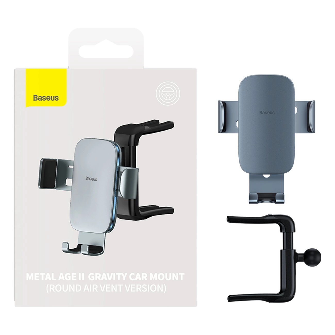 Baseus Metal Agell Gravity Car Mount (Round Air Vent Version)