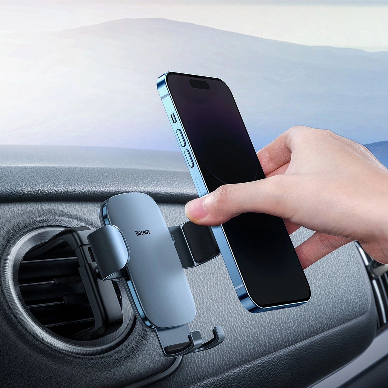 Baseus Metal Agell Gravity Car Mount (Round Air Vent Version)