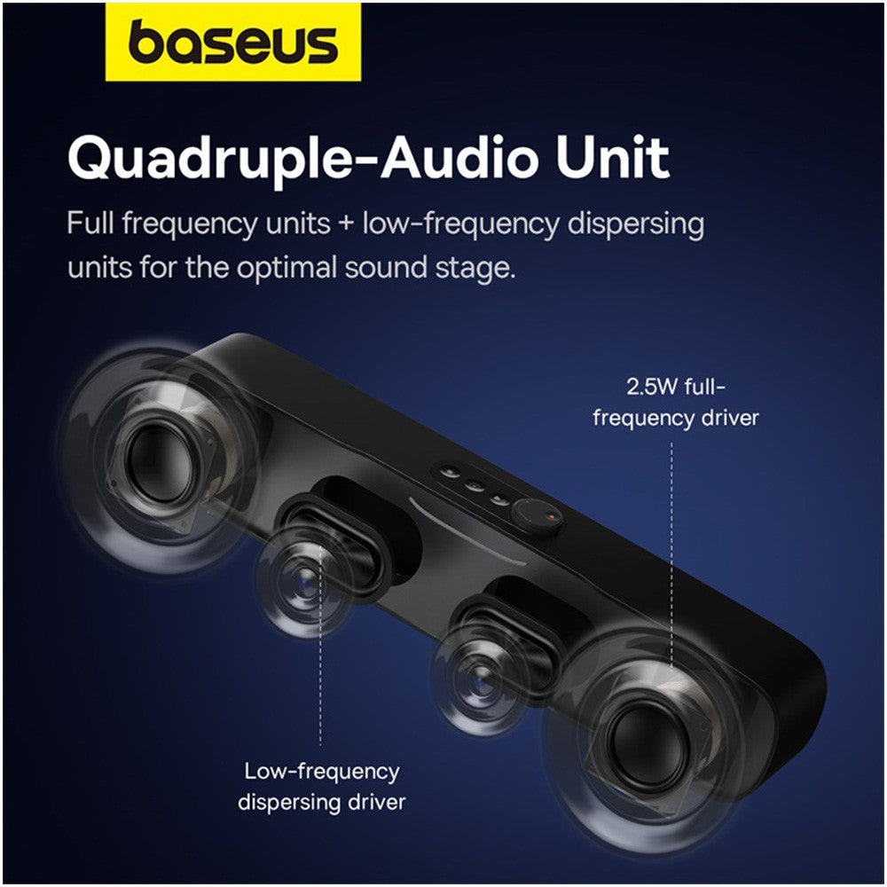 Baseus AeQur DS10 Mini Soundbar-Cluster Black