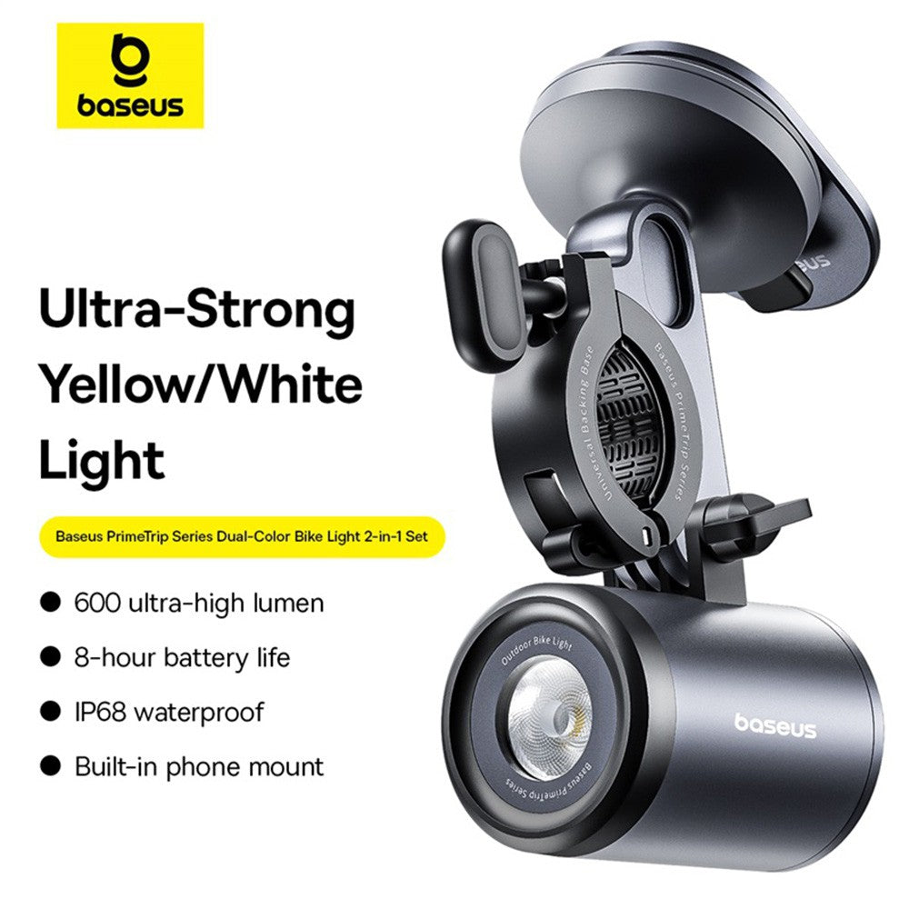 Baseus PrimeTrip Series Dual-Color Bike Light 2-in-1 Set-Cosmic Black