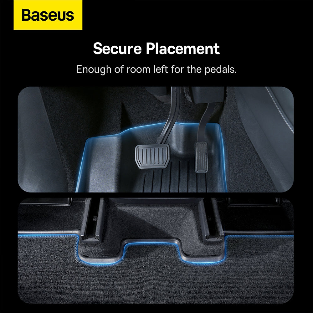 Baseus T-Space Series 6-Piece Floor Mat for Tesla Model Y Polypropylene Cluster