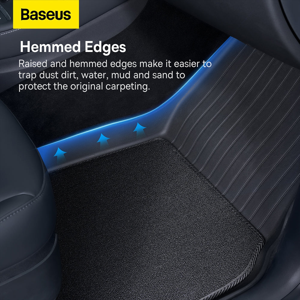 Baseus T-Space Series 6-Piece Floor Mat for Tesla Model Y Polypropylene Cluster