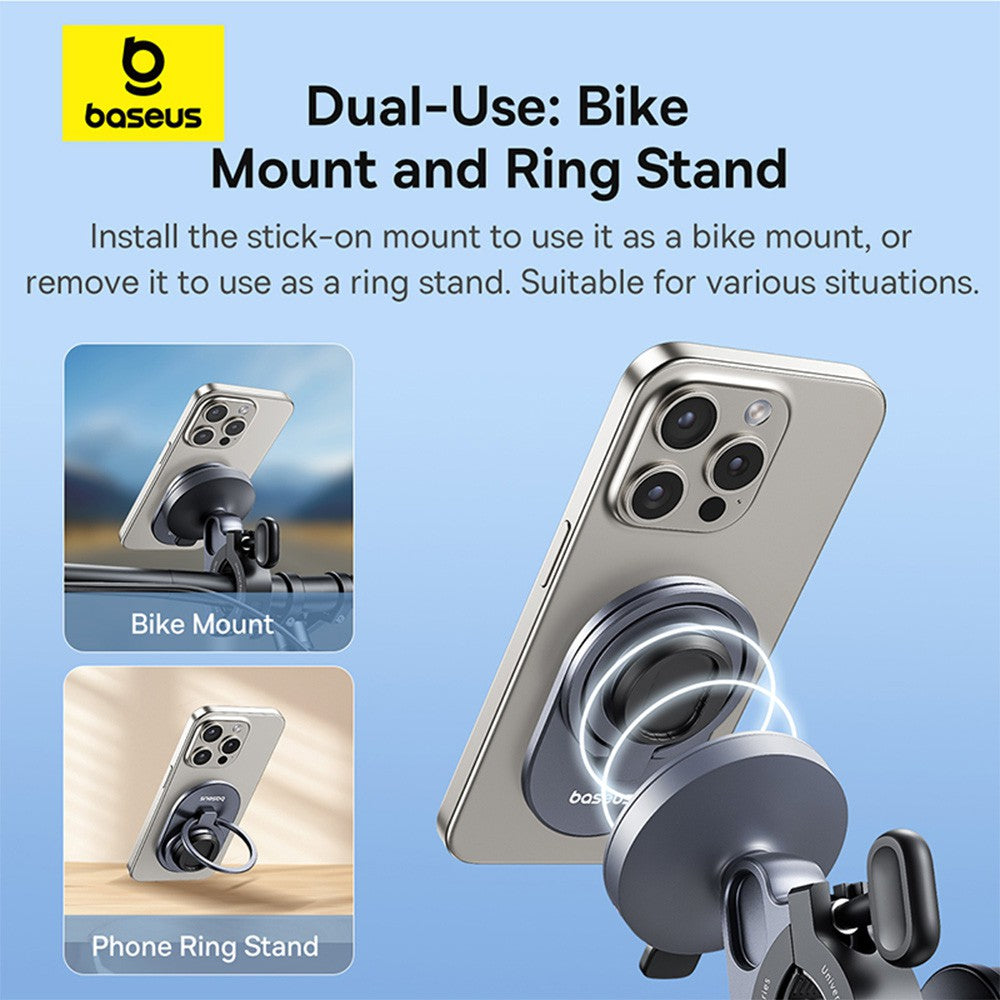 Baseus PrimeTrip Series Stick-on Type Bike Phone Mount-Cosmic Black