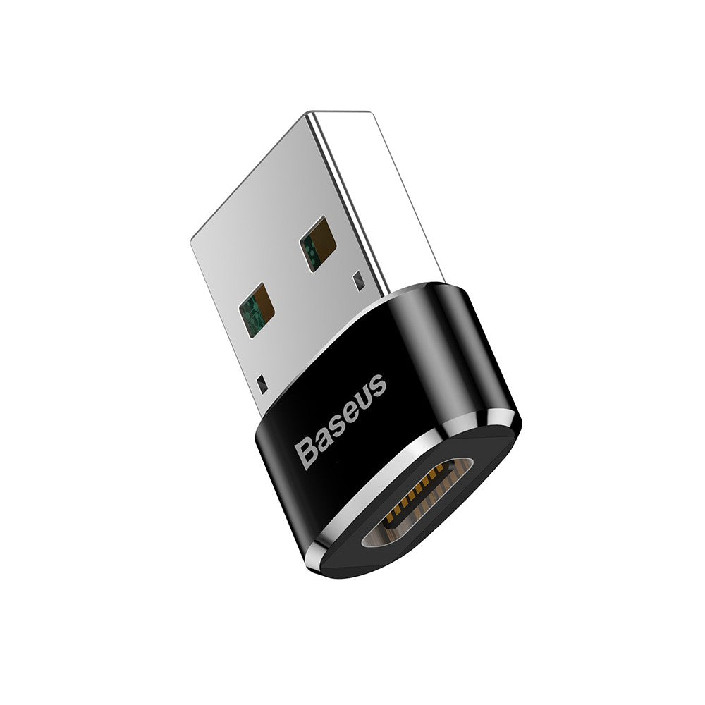 Baseus Mini Type-C Female to USB Male Adapter Converter Black